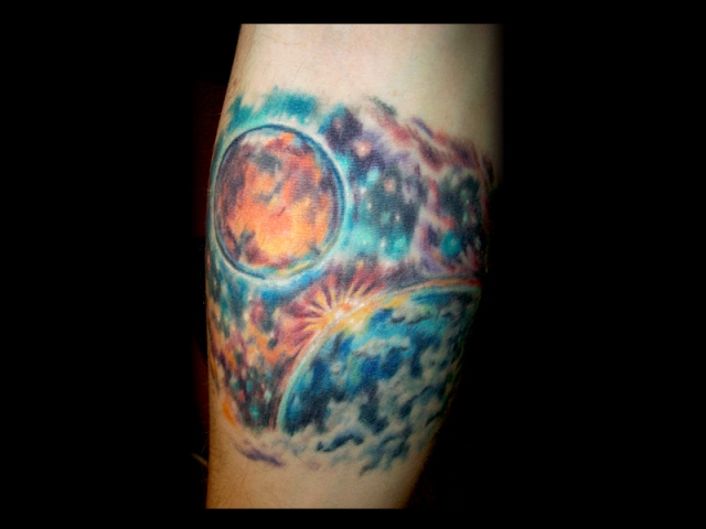 Mars forearm tattoo done by Sean Ambrose at Arrows and Embers Custom ...